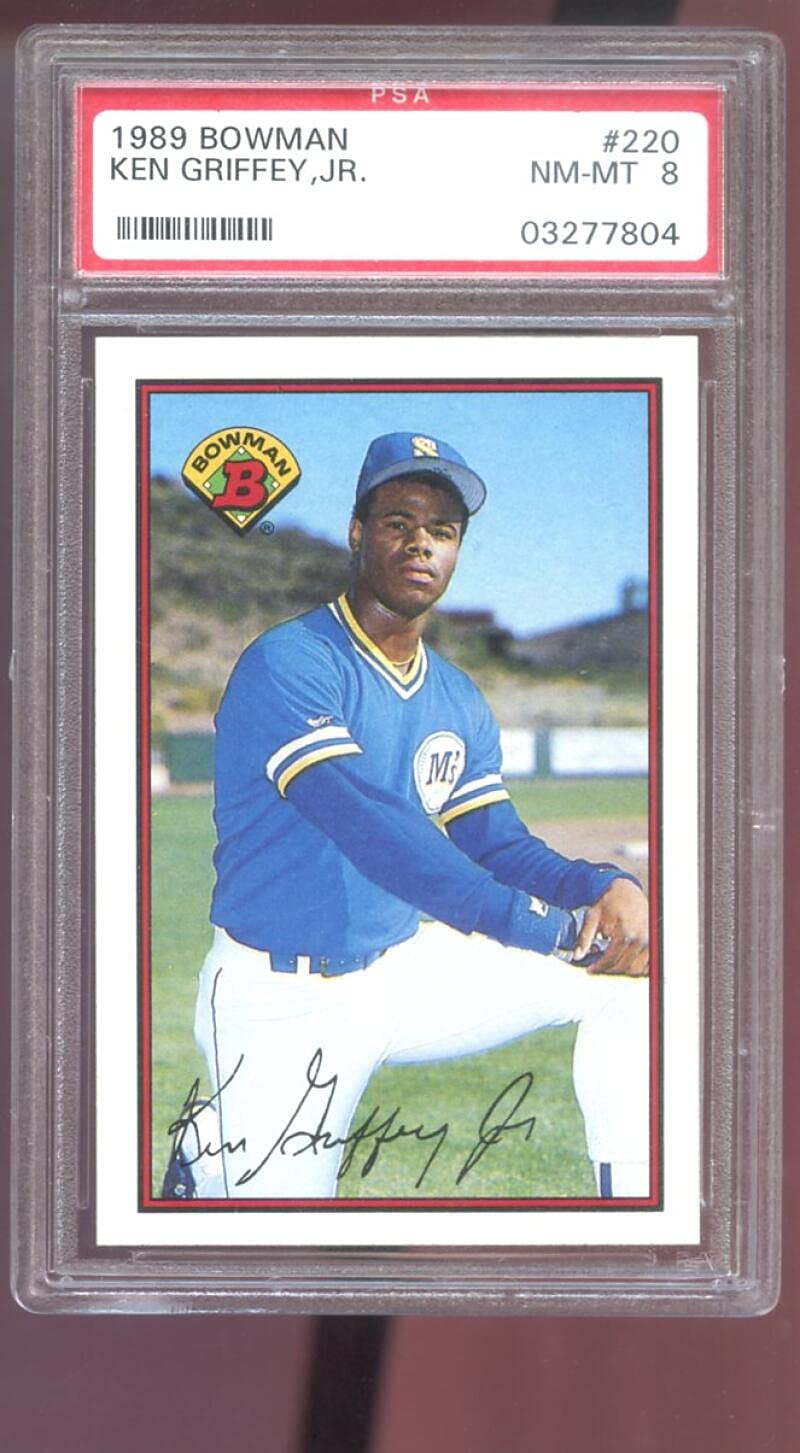 Amazon.com: 1989 Bowman #220 Ken Griffey Jr. ROOKIE RC NM-MT PSA 8