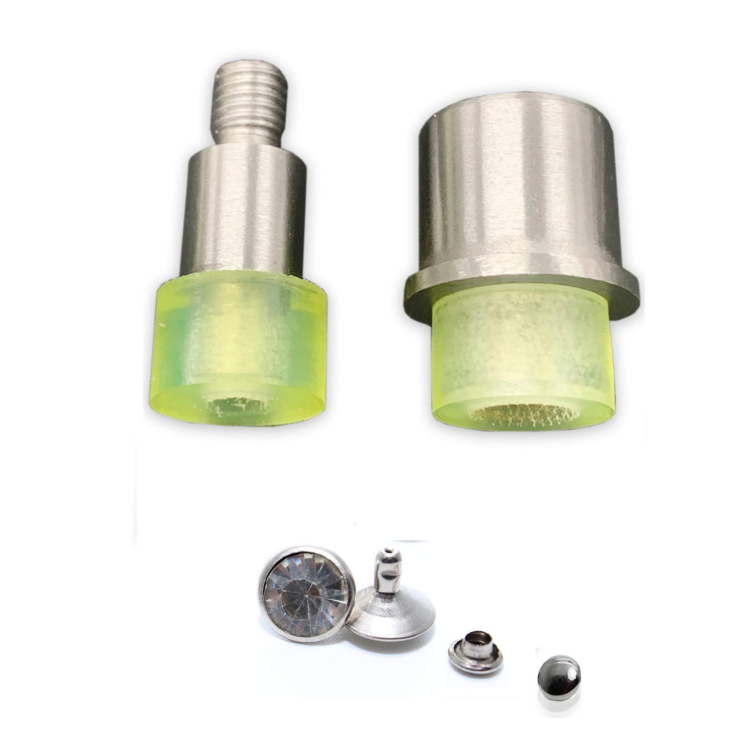 Outil pour rivets strass 10mm assurant une fixation impeccable sur cuir