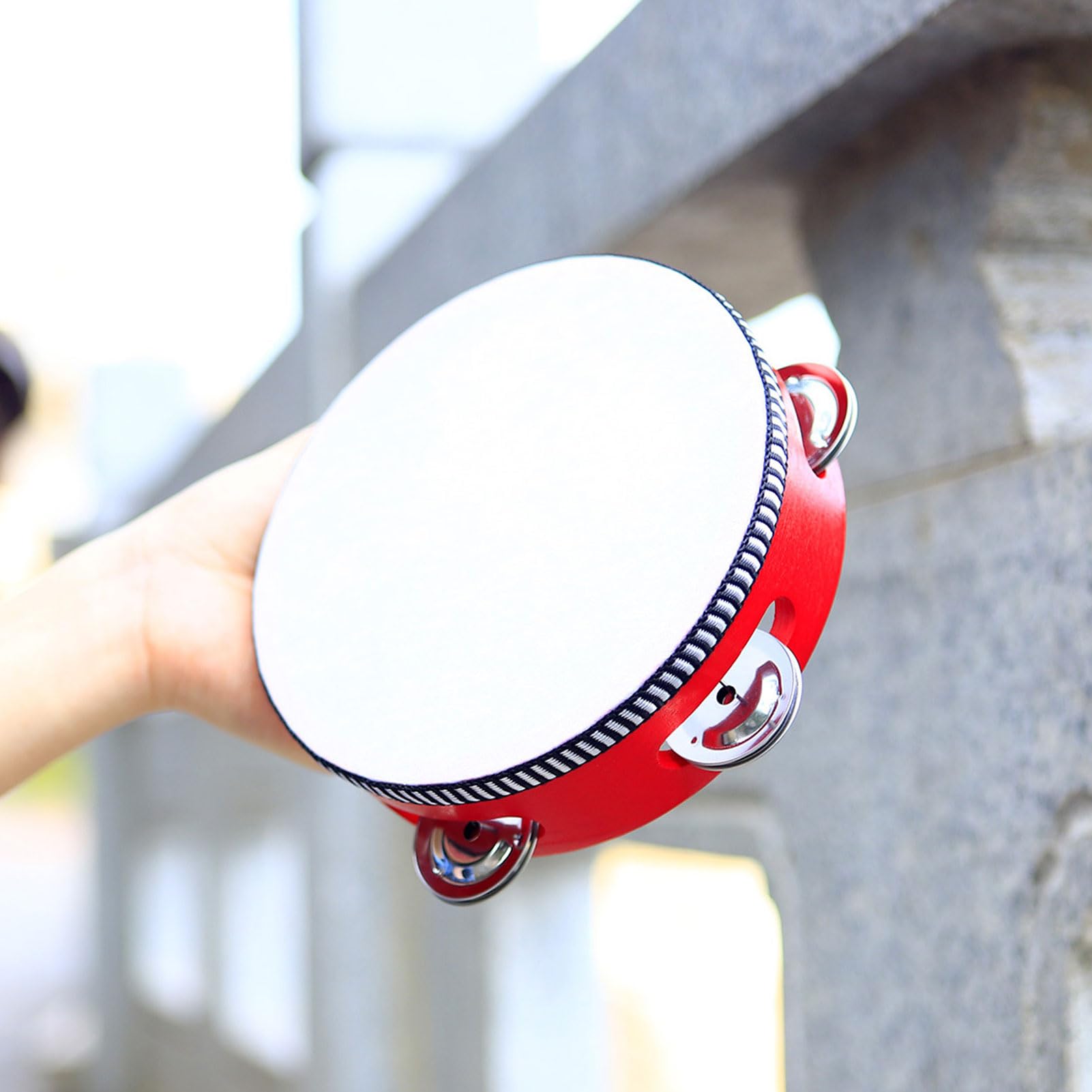 Alomejor Strumenti Musicali per Bambini, Set di Percussioni con Tamburello, Battagli Maracas, Legno ABS per Bambini Dai 3 Agli 8 Anni
