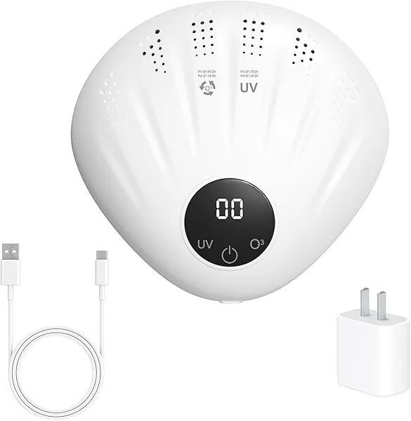 Morrre Small Ozone Generator, Powerful Portable Odor Eliminator, Silent Air Purifier for Home & Pet - Bedrooms, Bathrooms, Pet Rooms, Litter Boxes, Closet, etc.