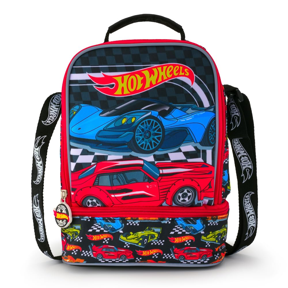 Hot Wheels Boys Lunch Bag | Insulated Kids Lunch Box