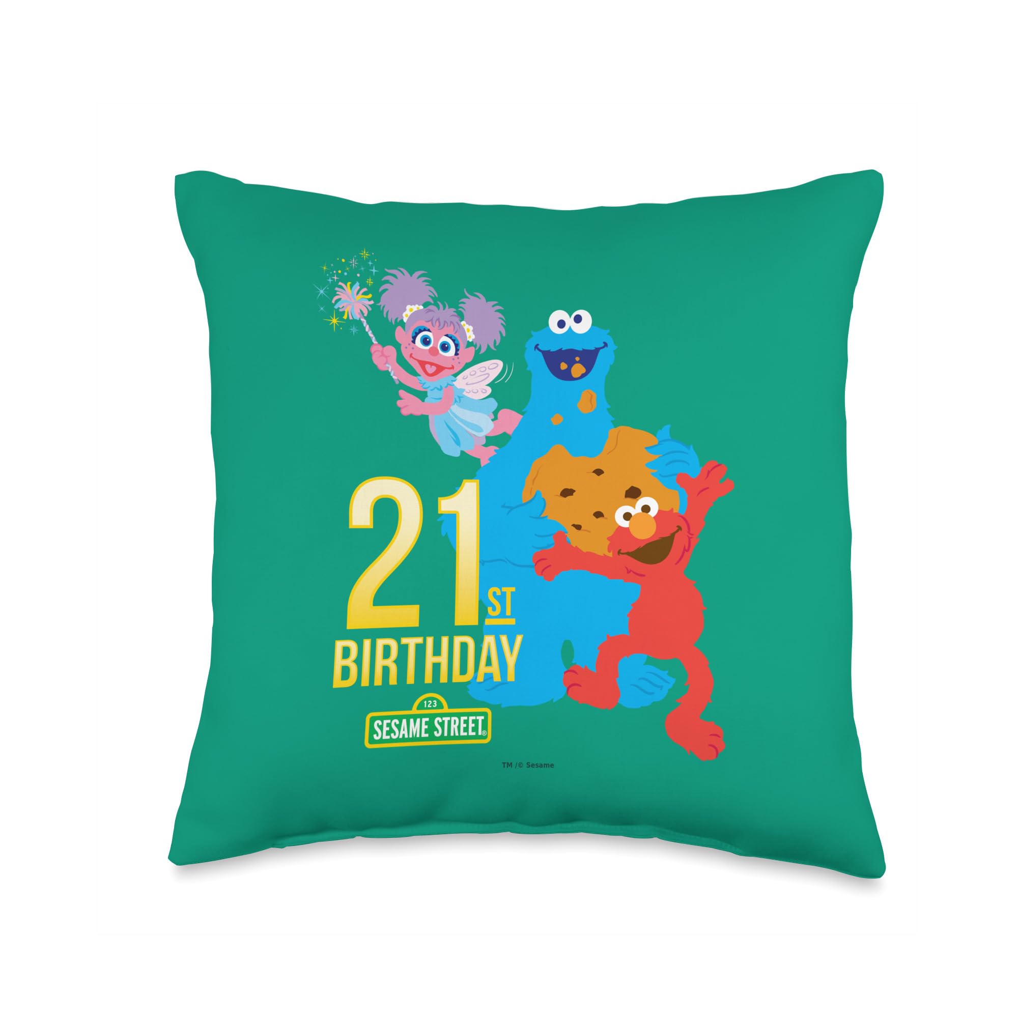 Coussin Sesame Street 21st Birthday pour raviver un canapé terne