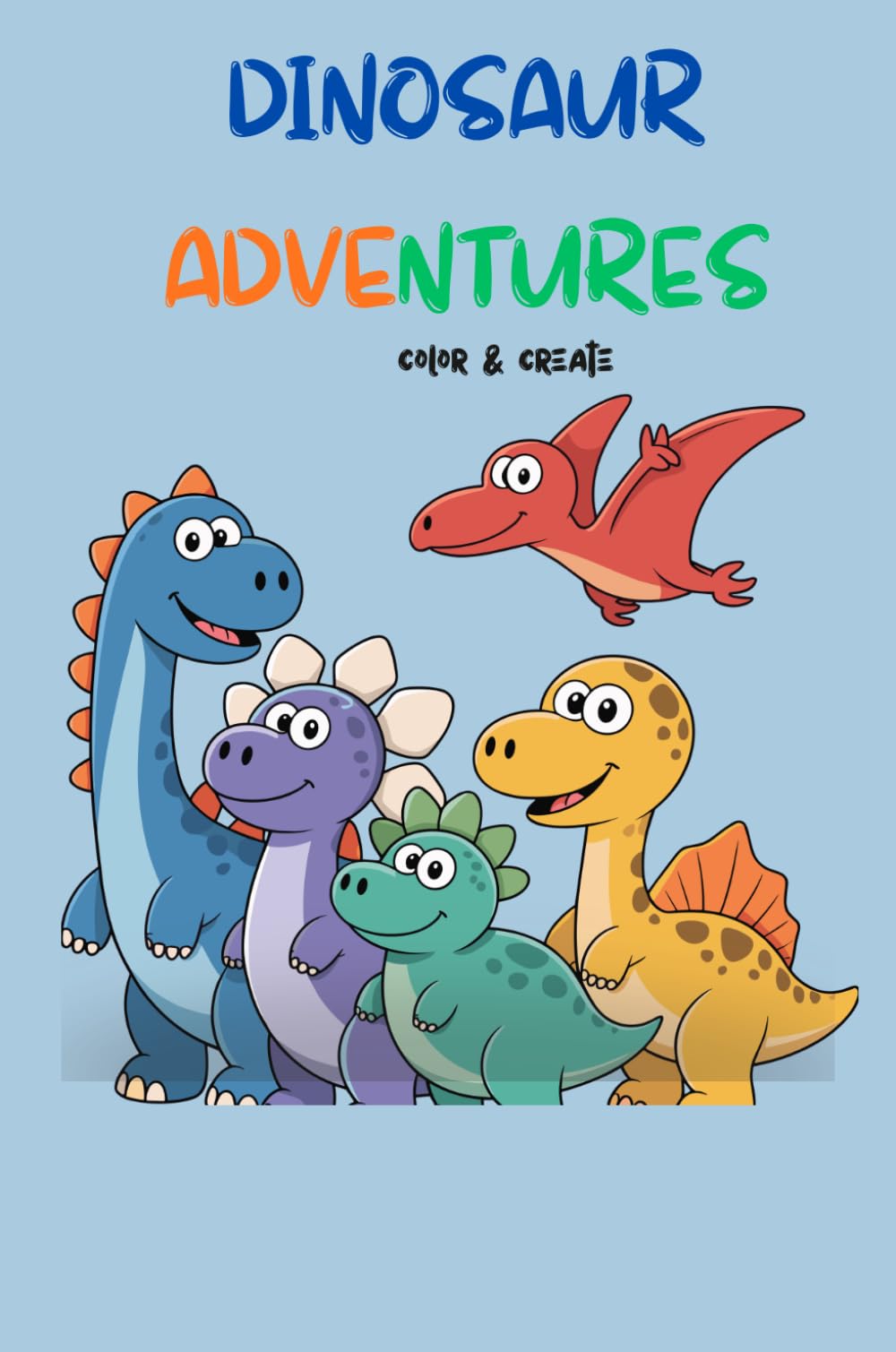 Dinosaur Adventures: color & create