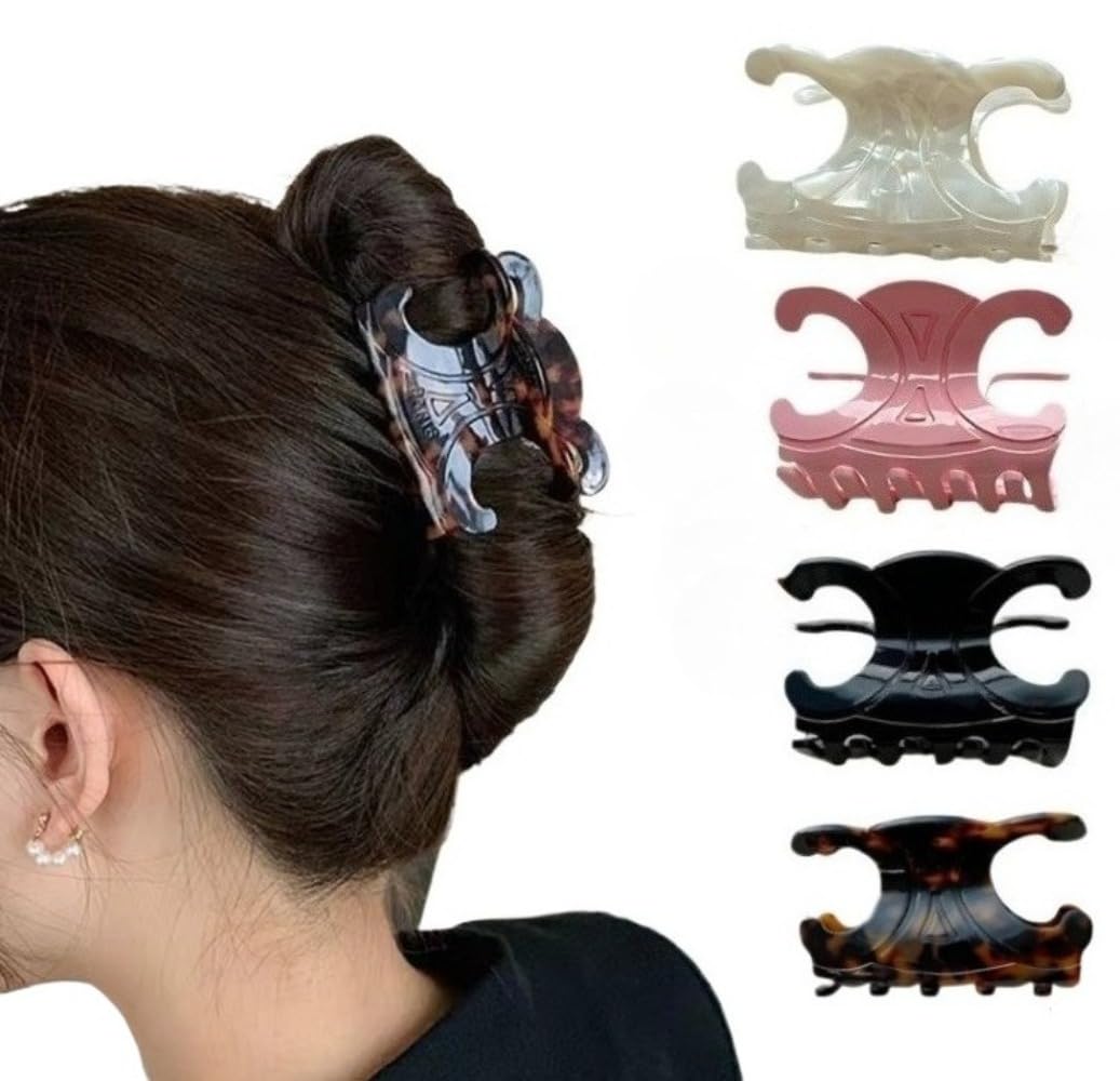 Women's hair clip, Medium-Sized Acetate Hair Clip, Secure Hold, Perfectly Creates Updos