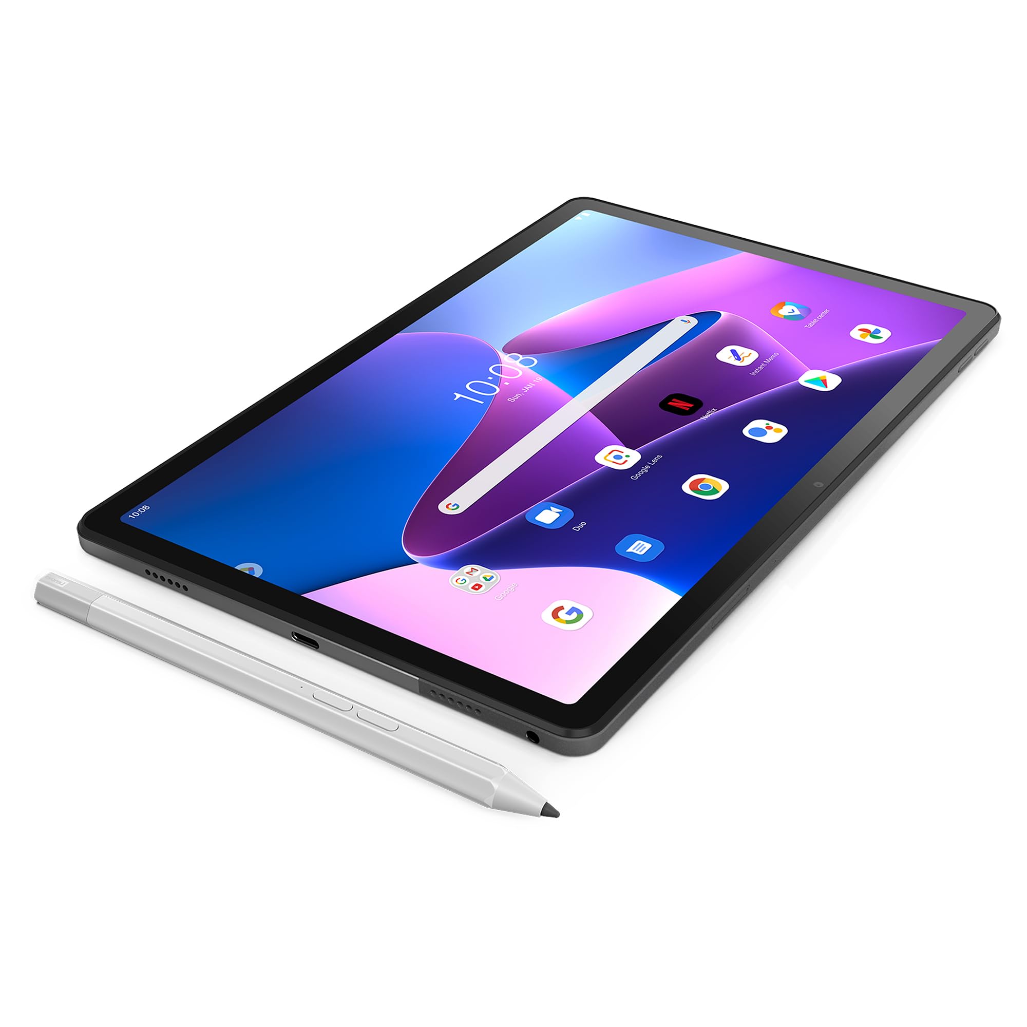 Lenovo Tab M10 Plus (3rd Gen) - Tablet de 10.61" 2K (MediaTek Helio G80, 4GB de RAM, 64GB ampliables hasta 1 TB, 4 Altavoces, WiFi + Bluetooth, Android 12) - Gris Oscuro