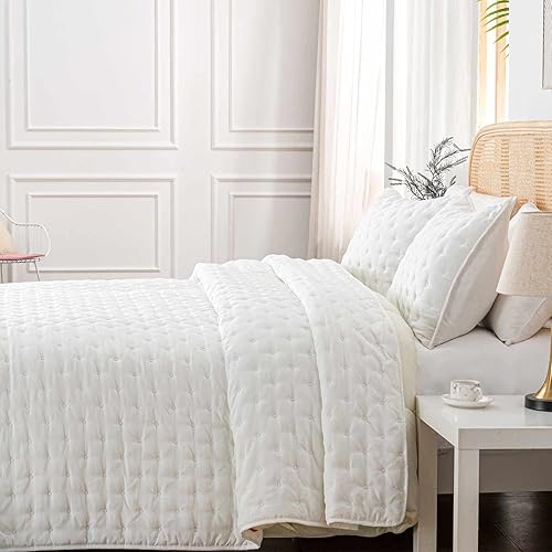 Miniatura 3 de HIARUO - Juego de edredón individual de 3 piezas, juego de edredón reversible ultrasónico suave y cálido (68 x 90 pulgadas) con 1 funda de almohada