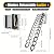 3.4M/11.15Ft Wall Mounted Attic Ladder, 12 Steps Aluminum Alloy Attic Stairs, 1000lbs Attic Ladder Pull Down System Suitable, for Attics, Garages, Roofs, Basements, Black (White)