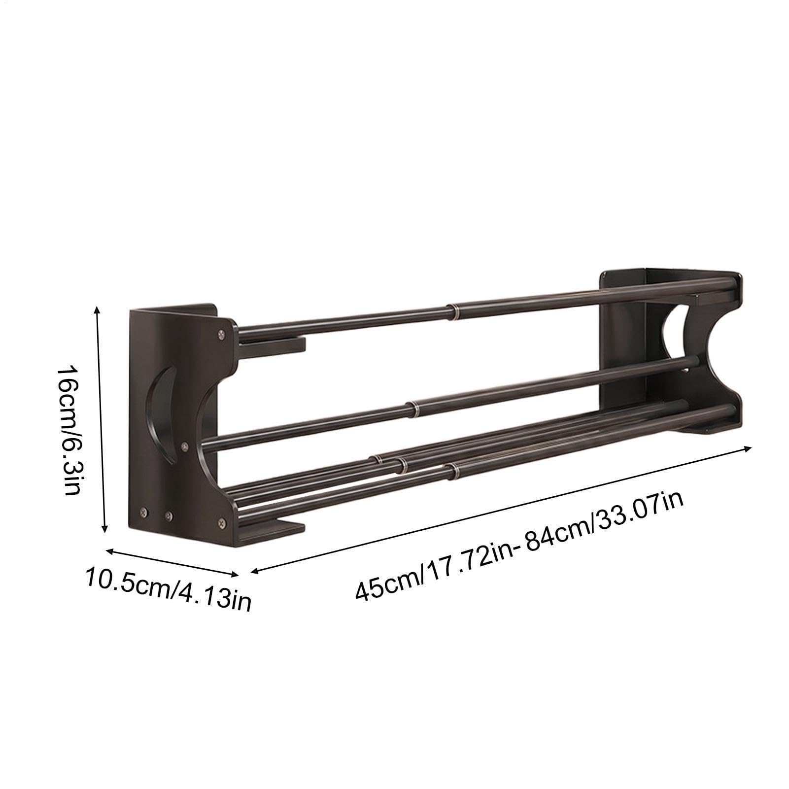 Support mural à chaussures Étagère Aimantée Extensible Gain De Place Sans