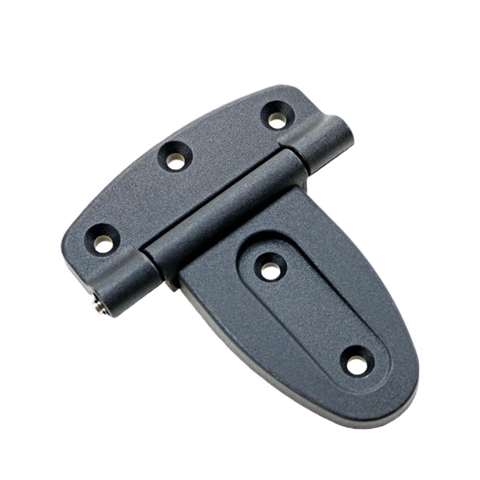 Charnière plastique noire asymétrique pour porte de meuble industriel