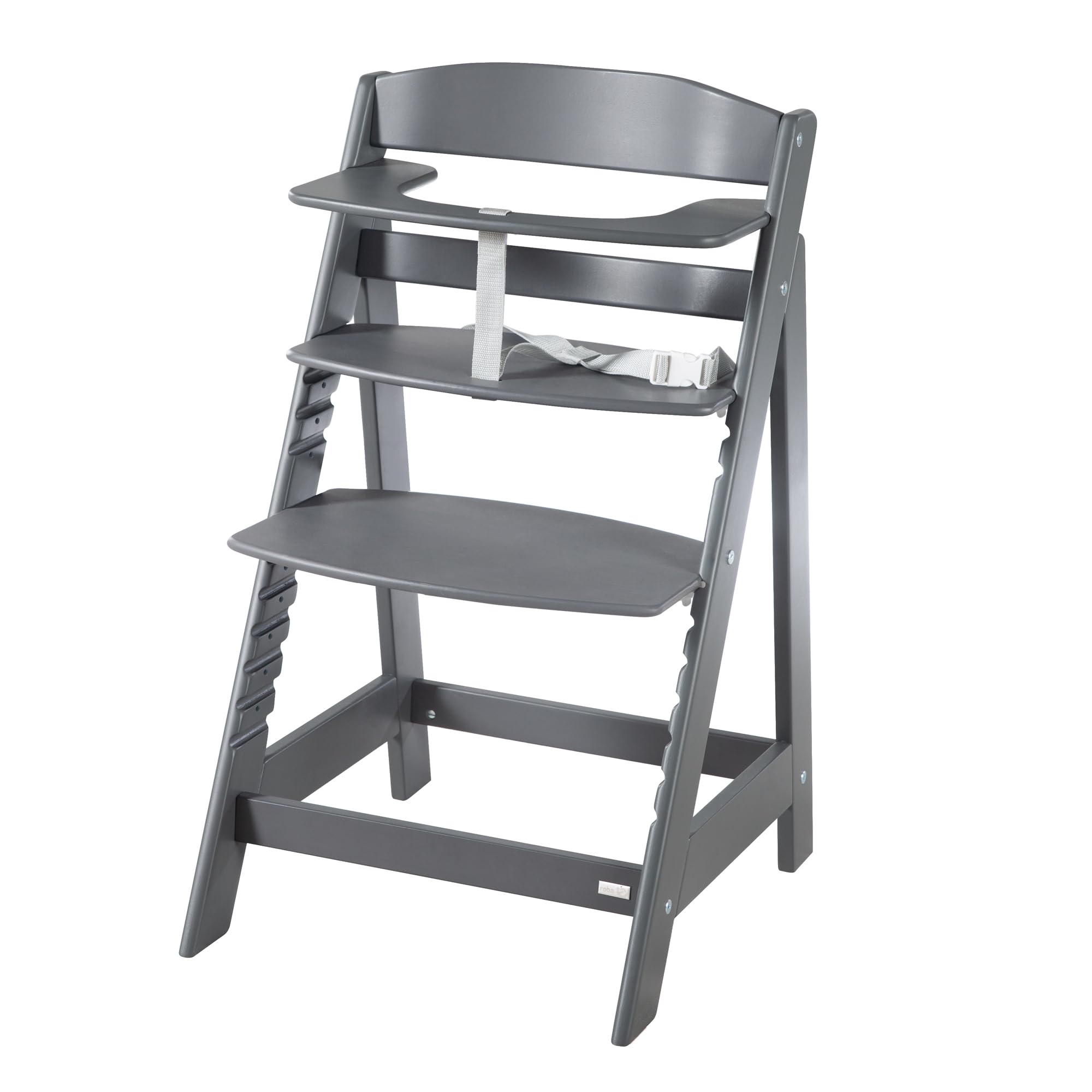 roba Trona Evolutiva de Madera Antracita - Sit Up Click 'N' Flex - Altura Ajustable - de 6 Meses