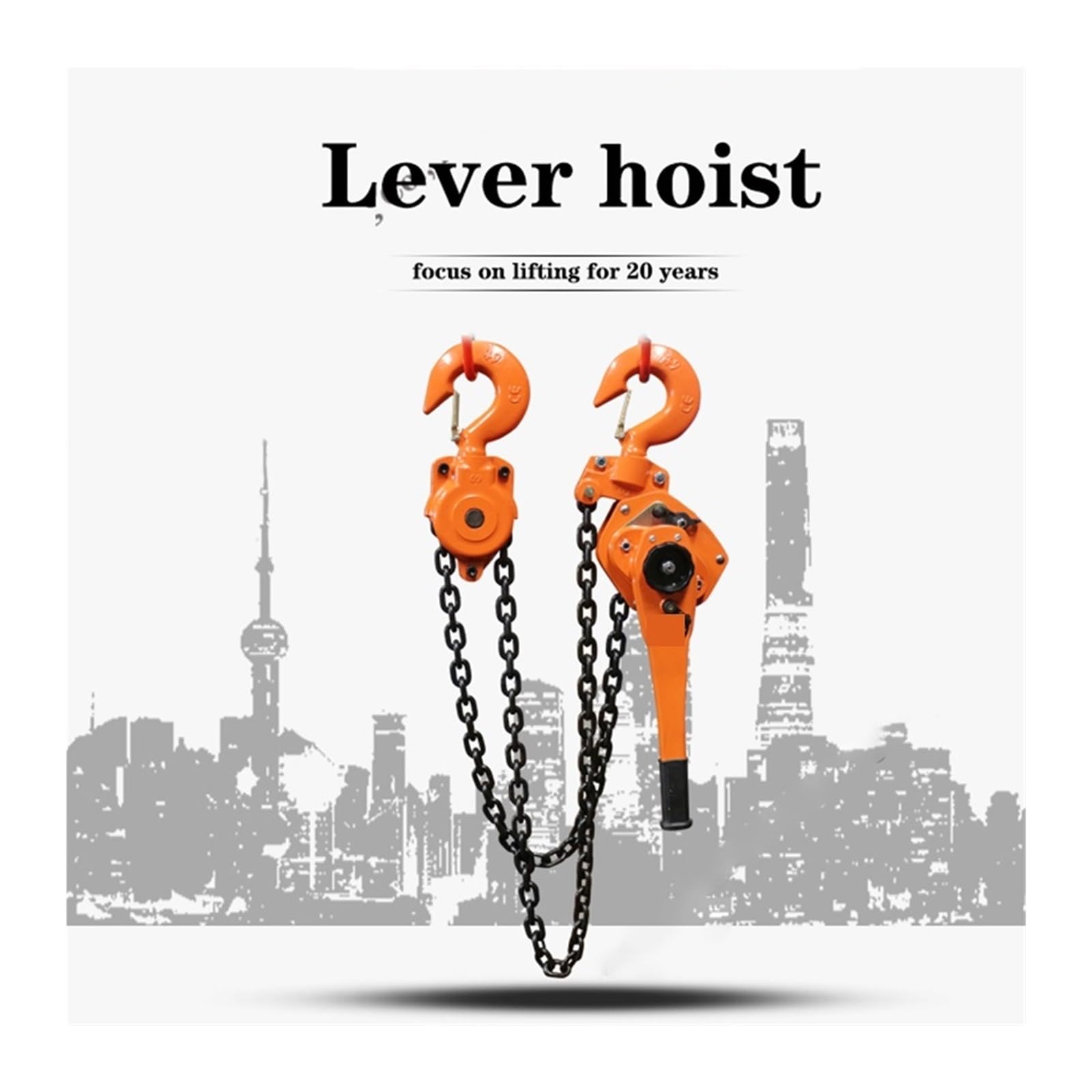 Kettenzug, 0,8 Tonnen - 6 Handhebelhebemaschine Kleiner Hebeketten-Handhebekran Manueller Handplattenspanner Spanner | 1.6t 1.5m