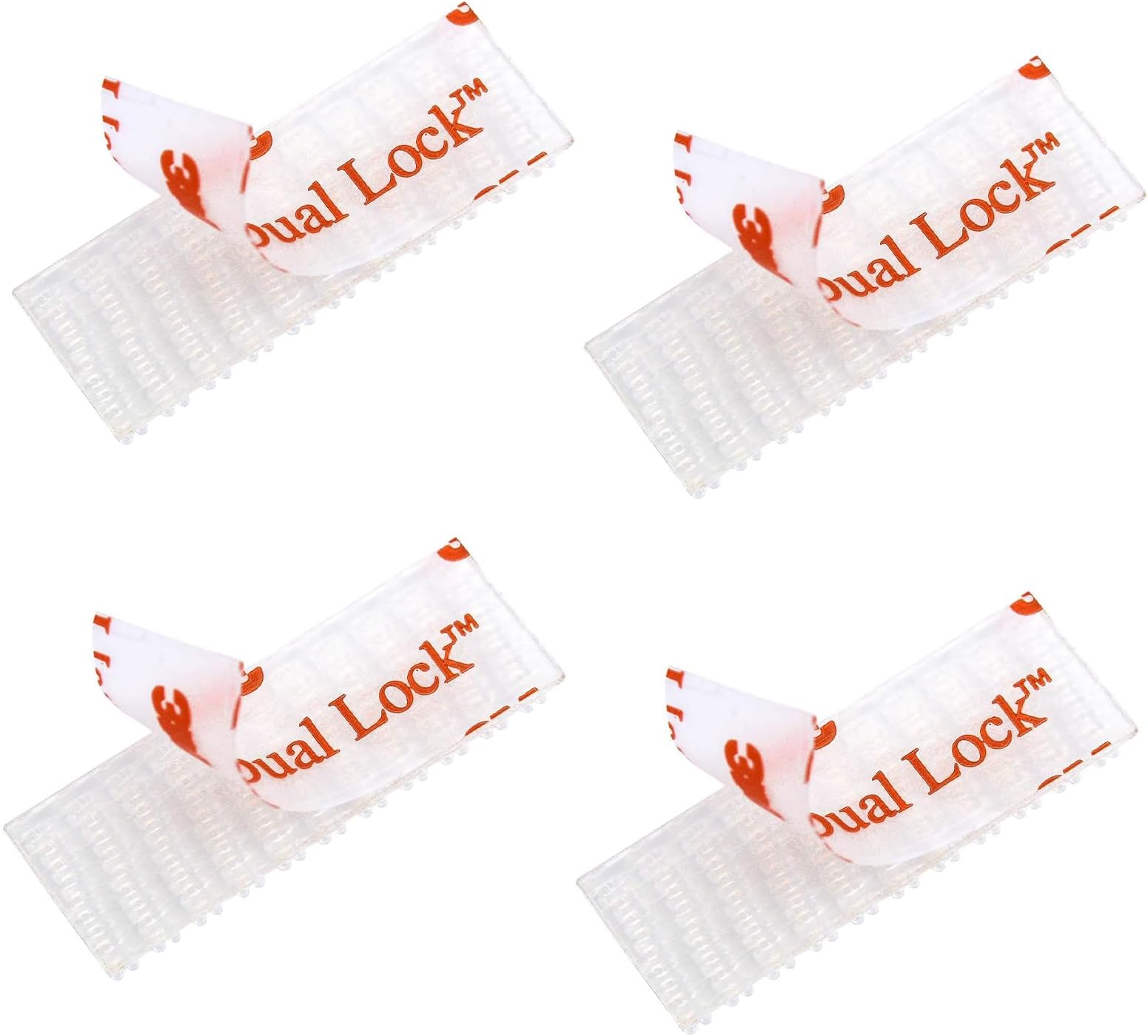 HSTECH EZ Pass/IPass/IZoom Toll Tag Mounting Kit - 4 Pcs (2 Sets) Reclosable Fastener Peel and Stick Adhesive Dual Lock Tape