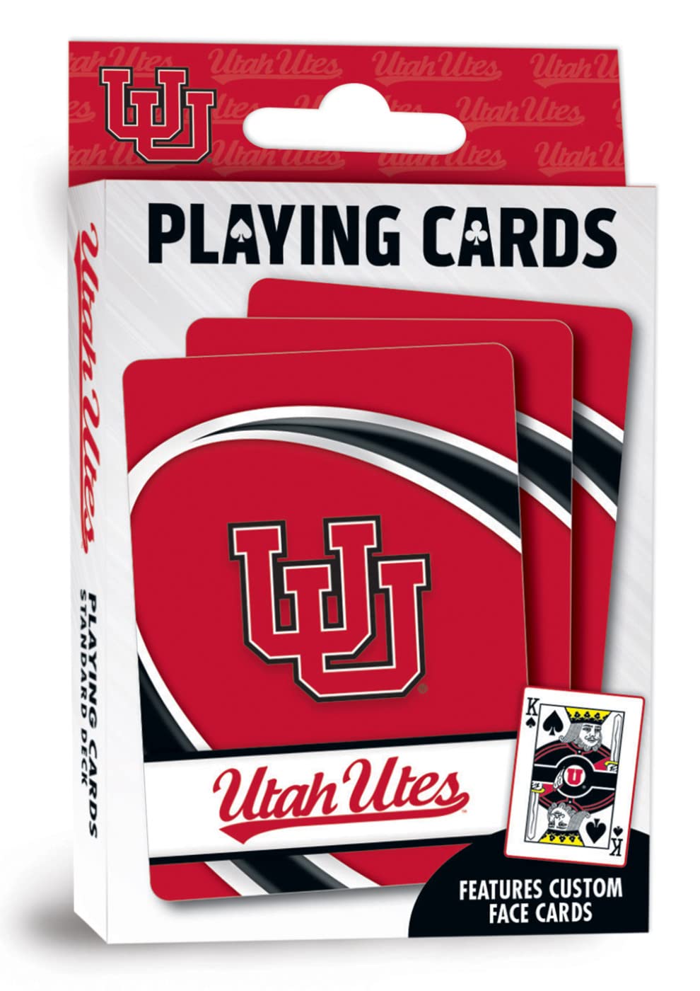 MasterPieces Family Games - NCAA Utah Utes Playing Cards - Officially Licensed Playing Card Deck For Adults, Kids, And Family