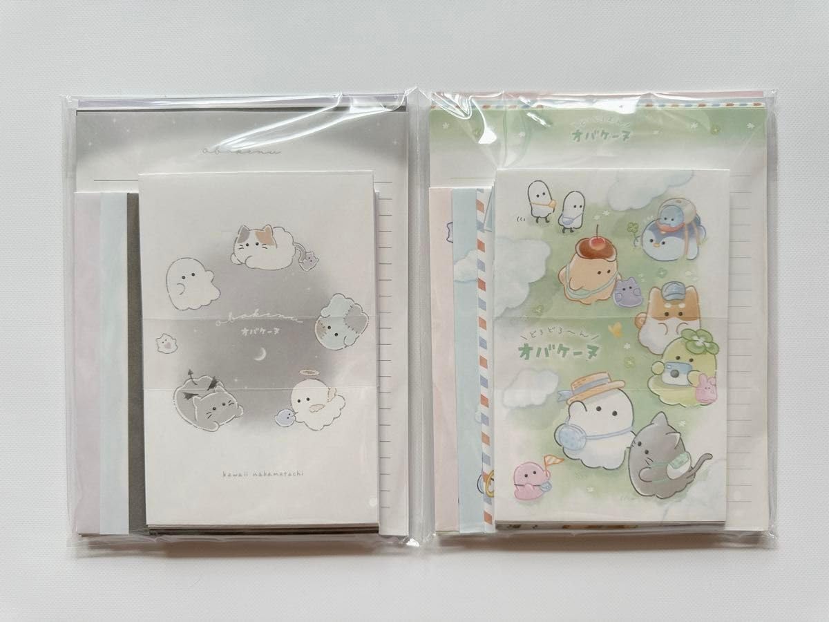 Amazon.co.jp: オバケーヌ レターセット2点 キャラクター 紙モノ お 