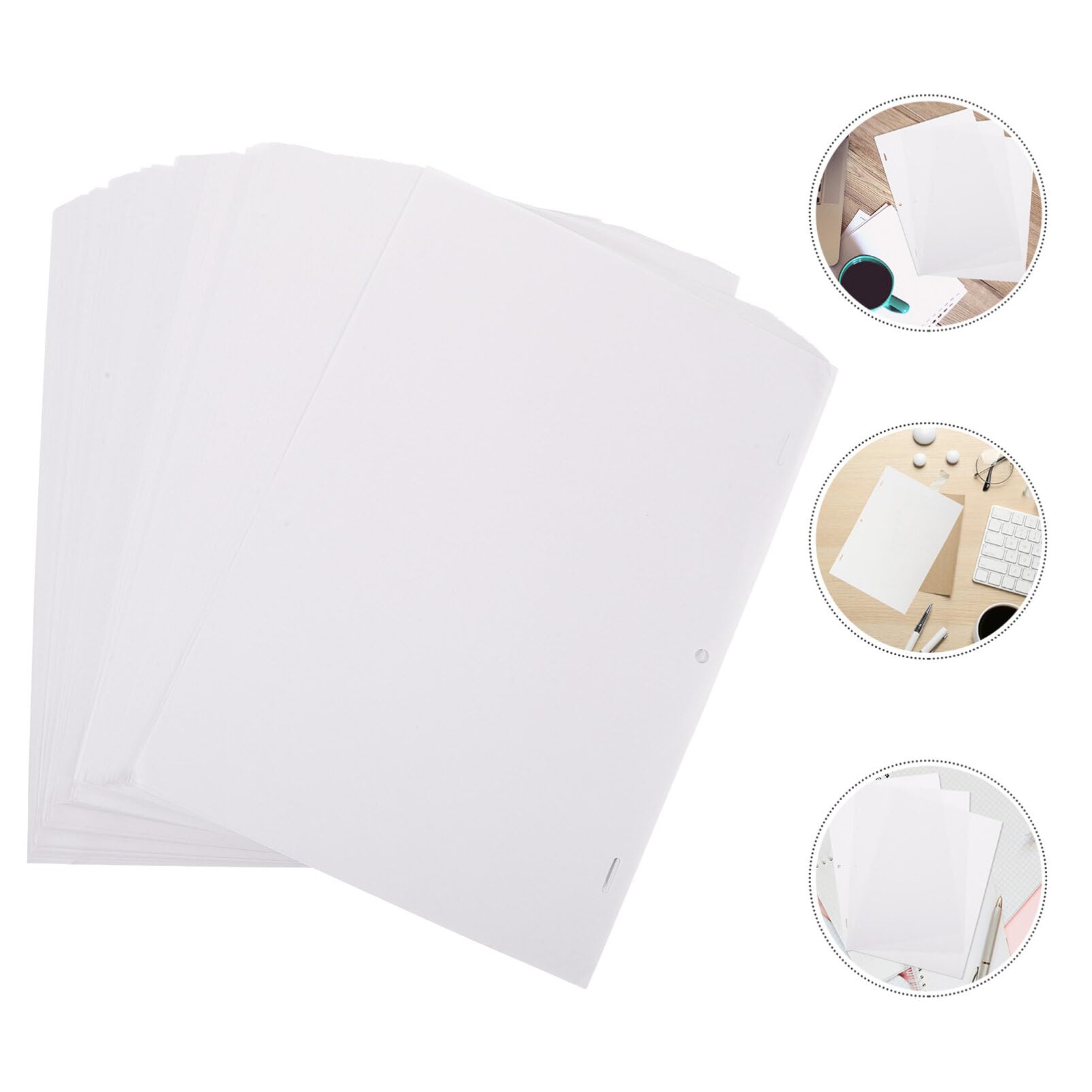 Lurrose 200 Blatt Weißes Animationspapier mit Feiner und Glatter Oberfläche Zeichenpapier für Schulbeginn Party und Künstlerische Malprojekte