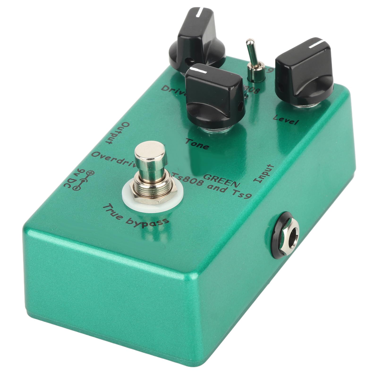 Guitarra Sostenible Fellow Tube Pedal Tube Screamer Overdrive para Mejorar el Rendimiento, Compacto y Duradero (verde) (Efecto de sobrecarga manual de Tube Screamer)