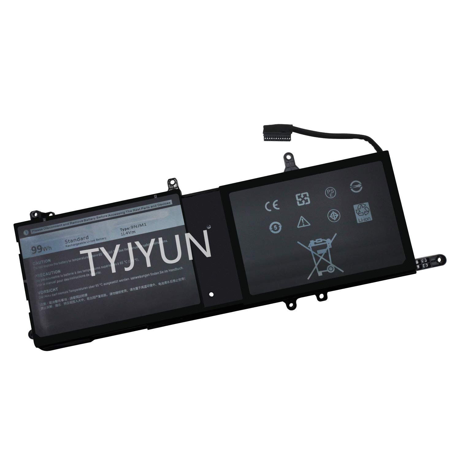 TYJYUN 9NJM1 0546FF 0HF250 44T2R HF250 MG2YH Laptop Battery Compatible with DELL Alienware ALW17C-D2