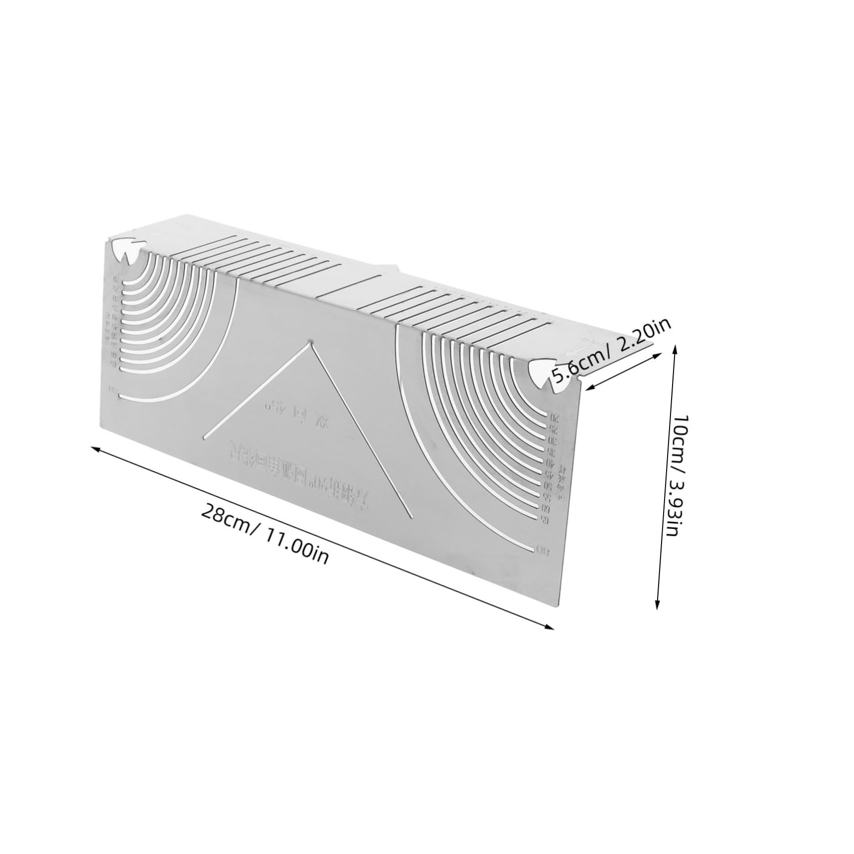 Balacoo Arc Marking Tool Protractor Ruler Set Precision Flex Angle Metalworking Tool for Accurate Angle Curve Marking