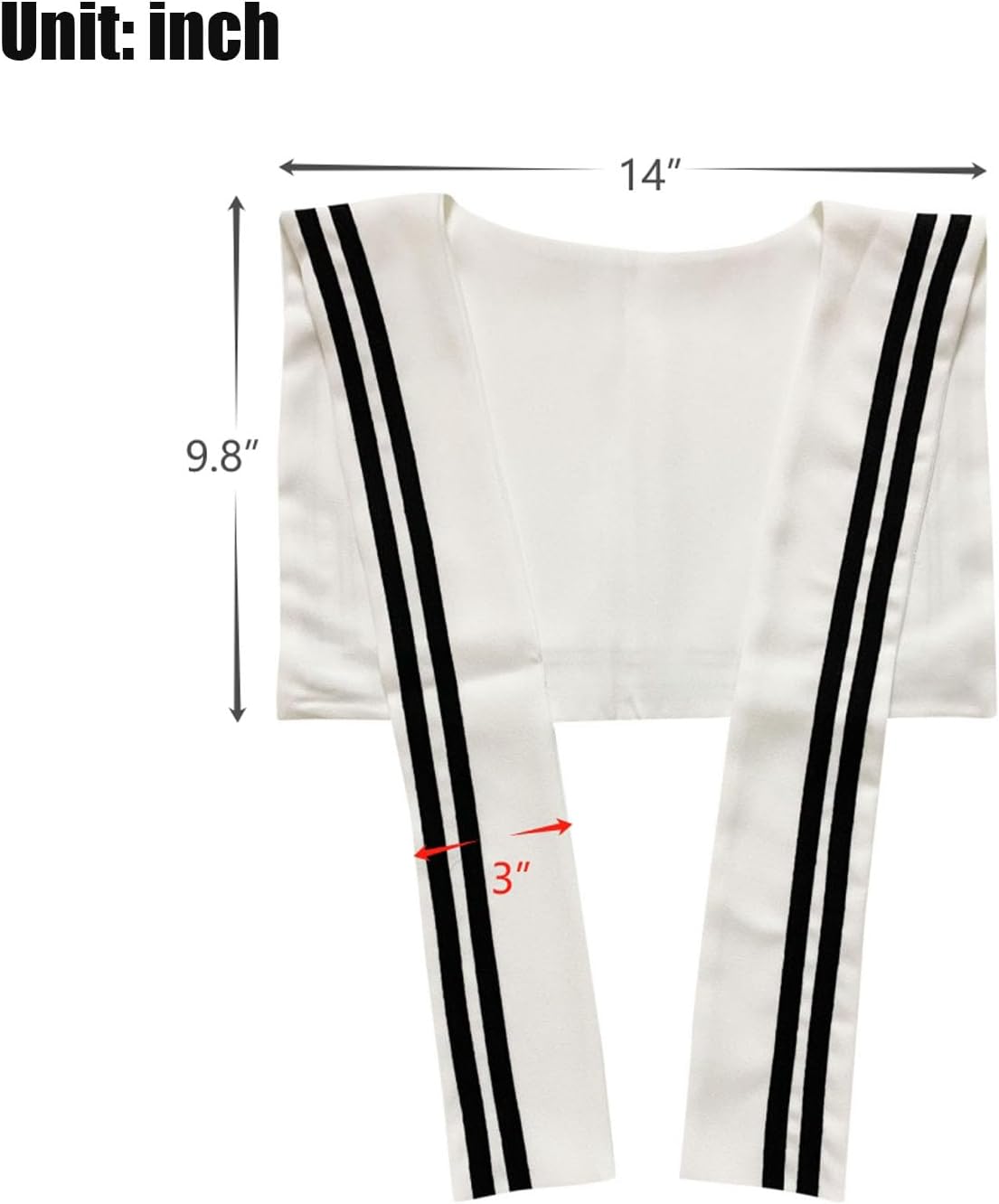 Sailor Collars Scarf for Women Top Fake Collar Necklaces Sailor Shawl wraps Match Sweater Shirt Dress