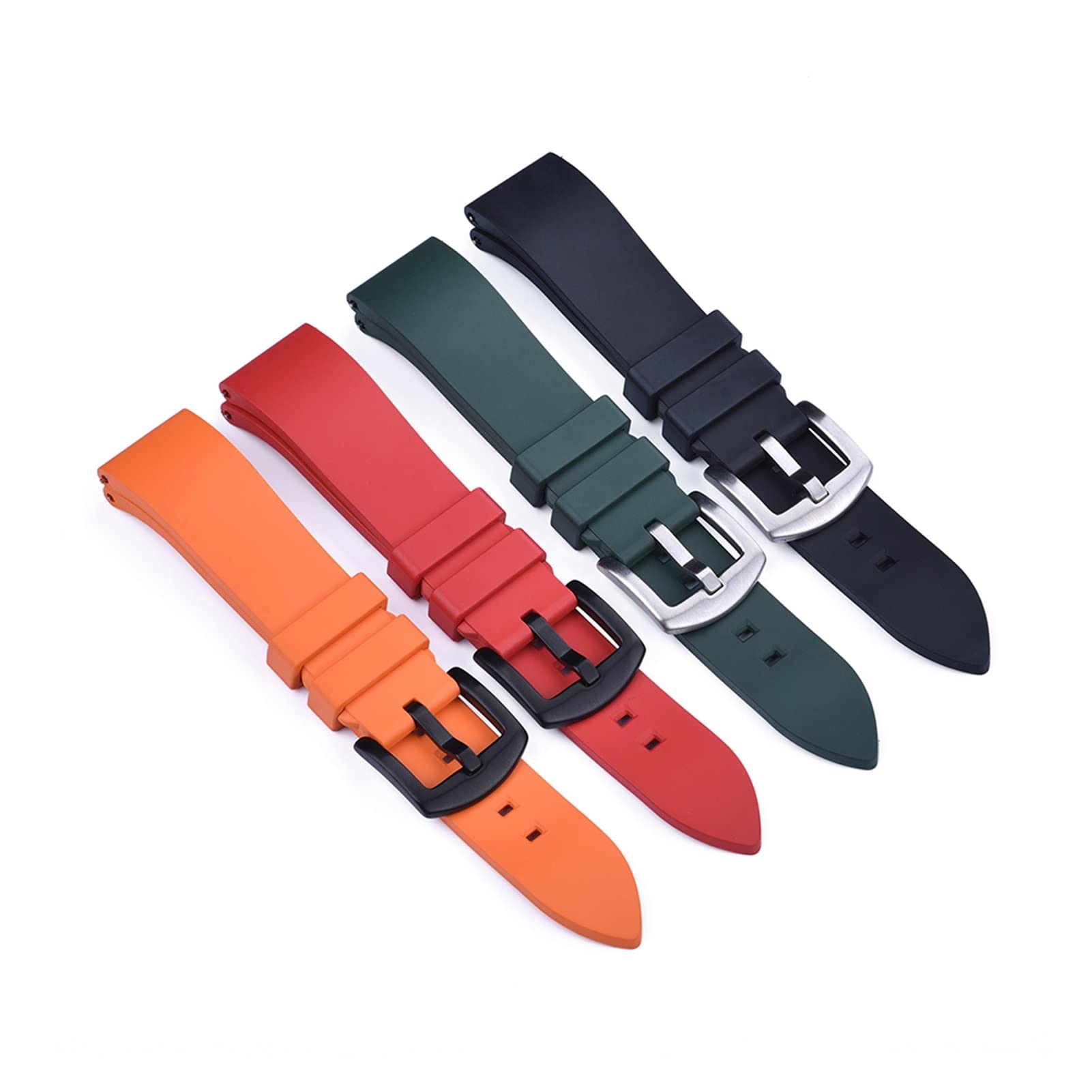20mm 22mm 24mm Uhrenarmband Sport Gummi Schnellverschluss-Uhrenarmbänder
