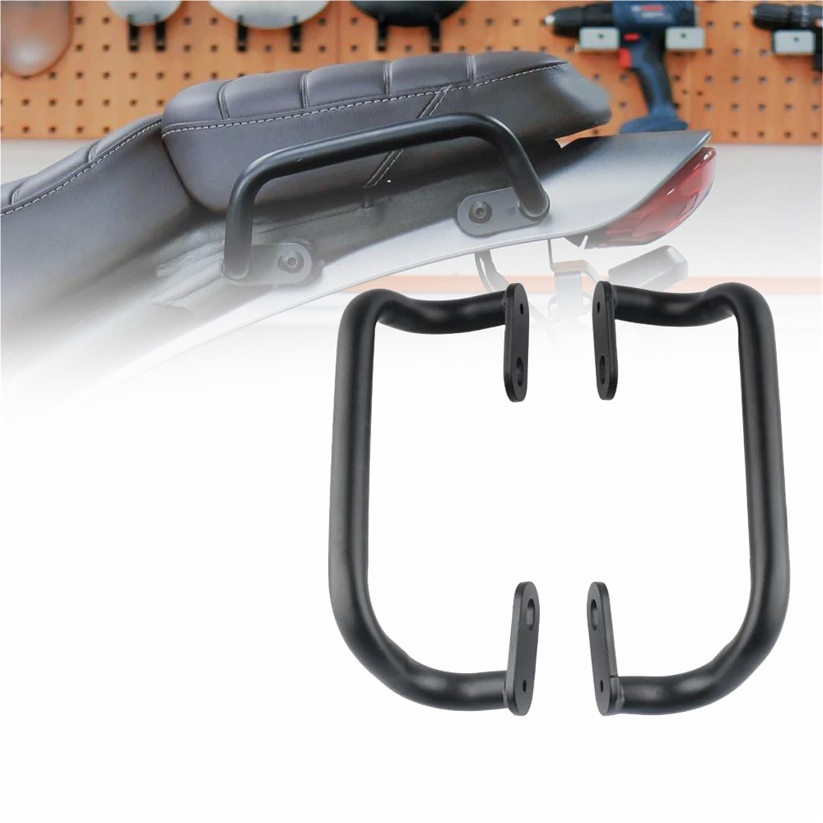 Rail de maintien passager Scrambler 400X évite la fatigue en duo - 8