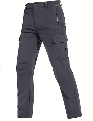 TACVASEN Pantalones cargo para hombre, 5 bolsillos, resistentes al agua, ligeros, de secado rápido, elásticos, para senderismo, trabajo, viajes