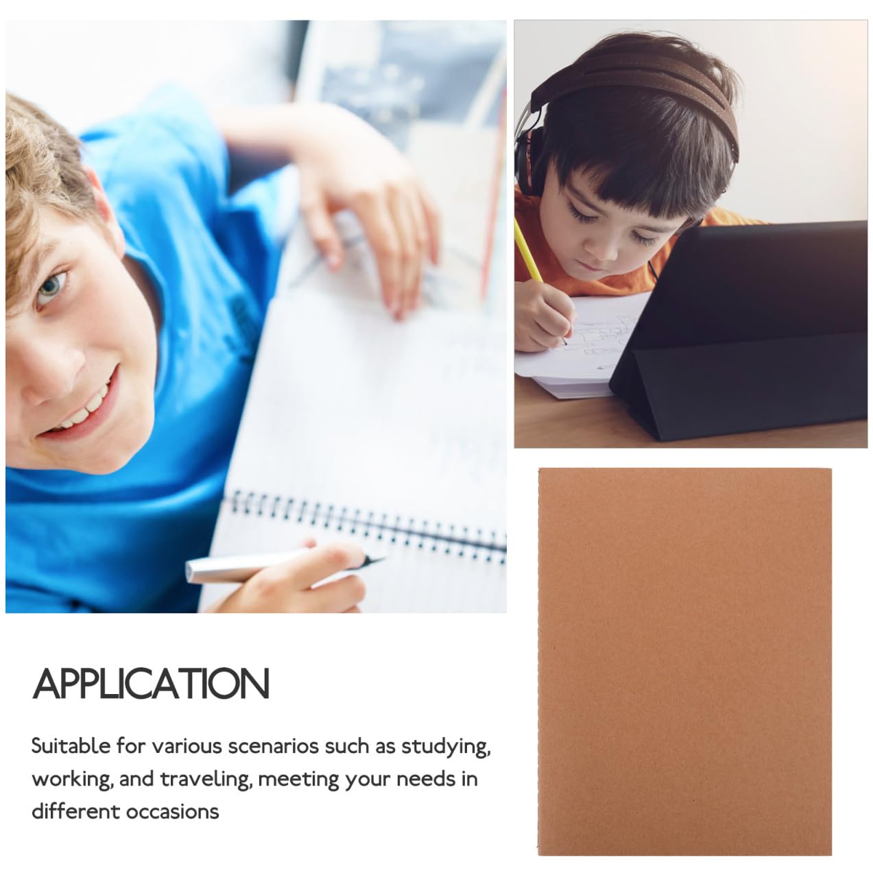 Notebook Blank für Kinder, 5 Stück-pack A4 Skizzenbücher, 36 Blatt