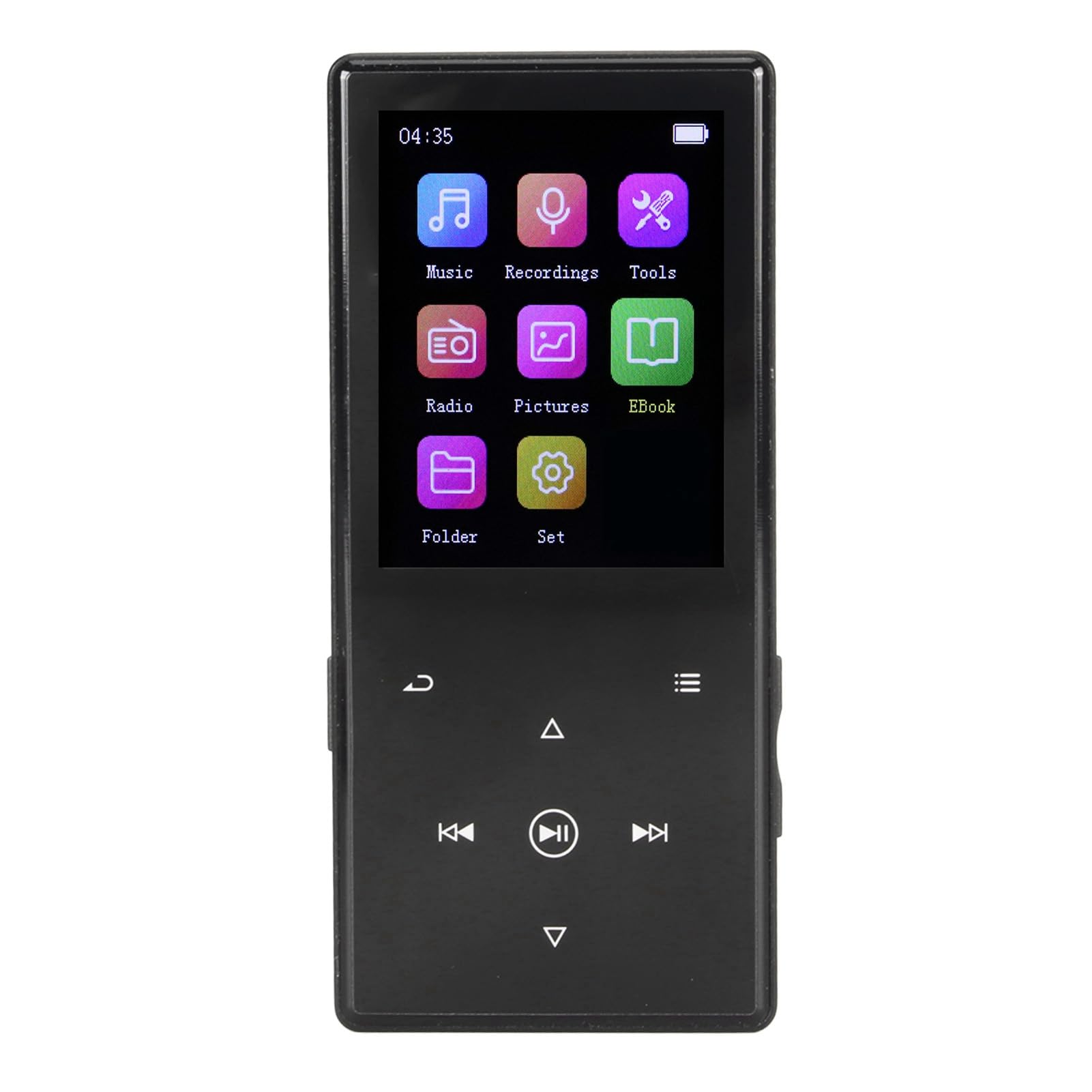 Lettore Musicale MP3, Lettore MP4 Multifunzione con Cancellazione del Rumore Suono HiFi Senza Perdita per Camminare Tutti i Giorni (32 GB)