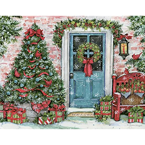 Lang Greenery Greetings Boxed Christmas Cards, 18 Cards & 19 Envelopes, Full-Color Artwork Inside and Out - Image 2