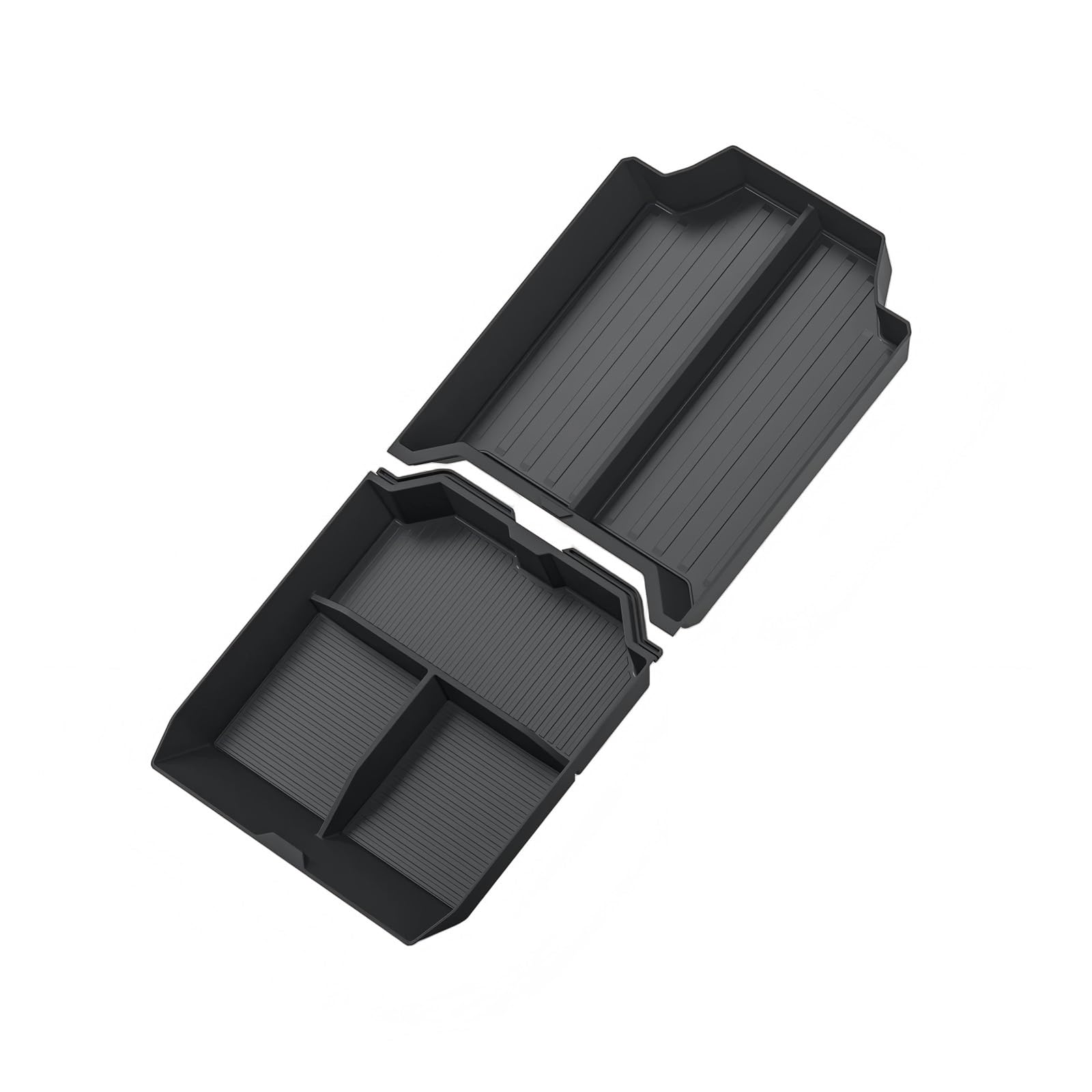 Zoinary car centre console organiser For Tesla Cybertruck 2024 Center Console Lower Storage Box Tidying Tray Organizer Case 2pcs