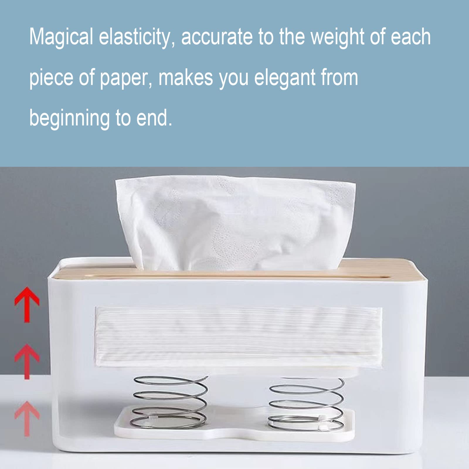 Feder-Taschentuchhalter 6-teilig - Automatisches Nachschieben Für Boxen