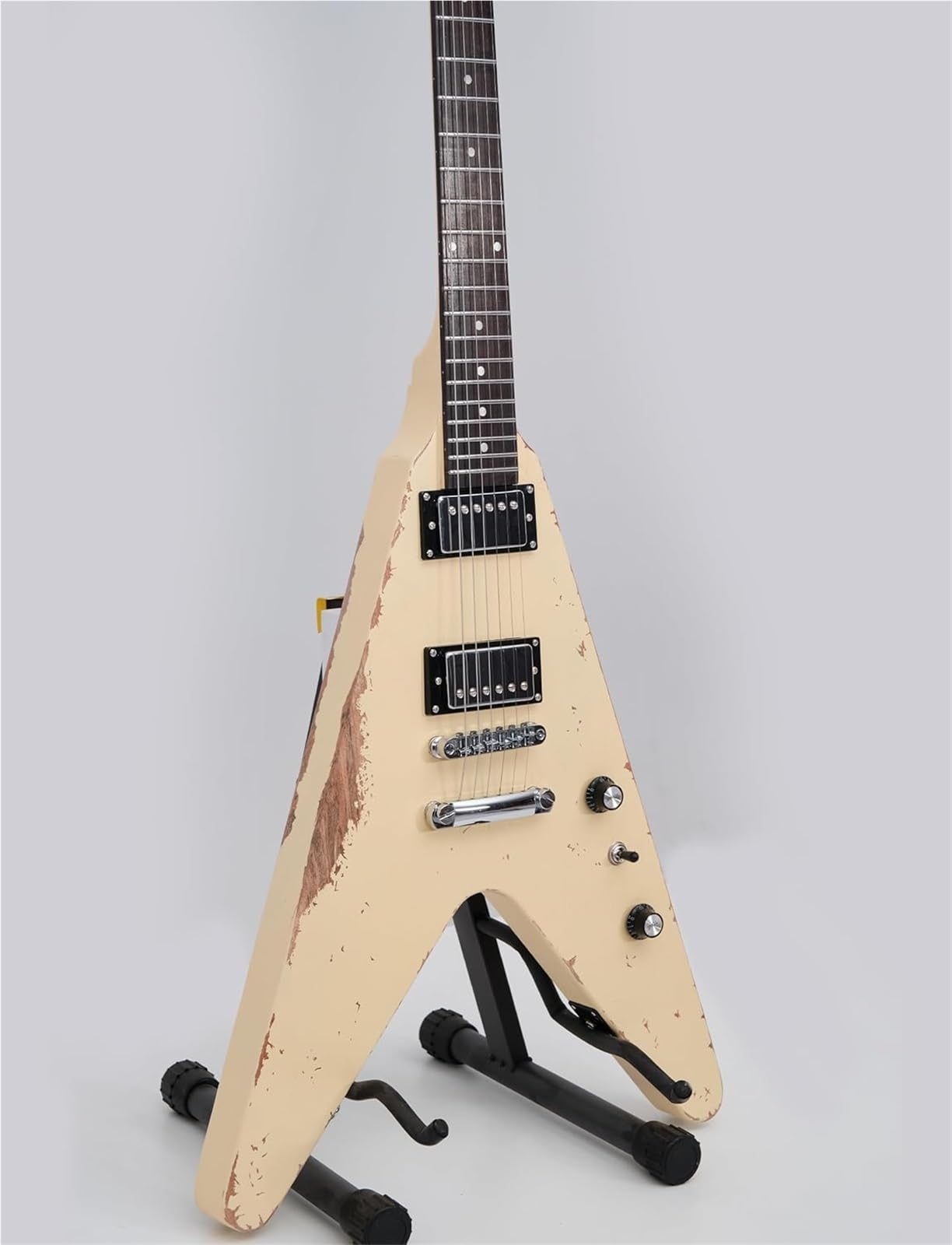 Gitara Elektryczna Profesjonalna Gitara Elektryczna Dla Dorosłych Korpus Mahoniowy Sześciostrunowa Vintage Heavy Metal