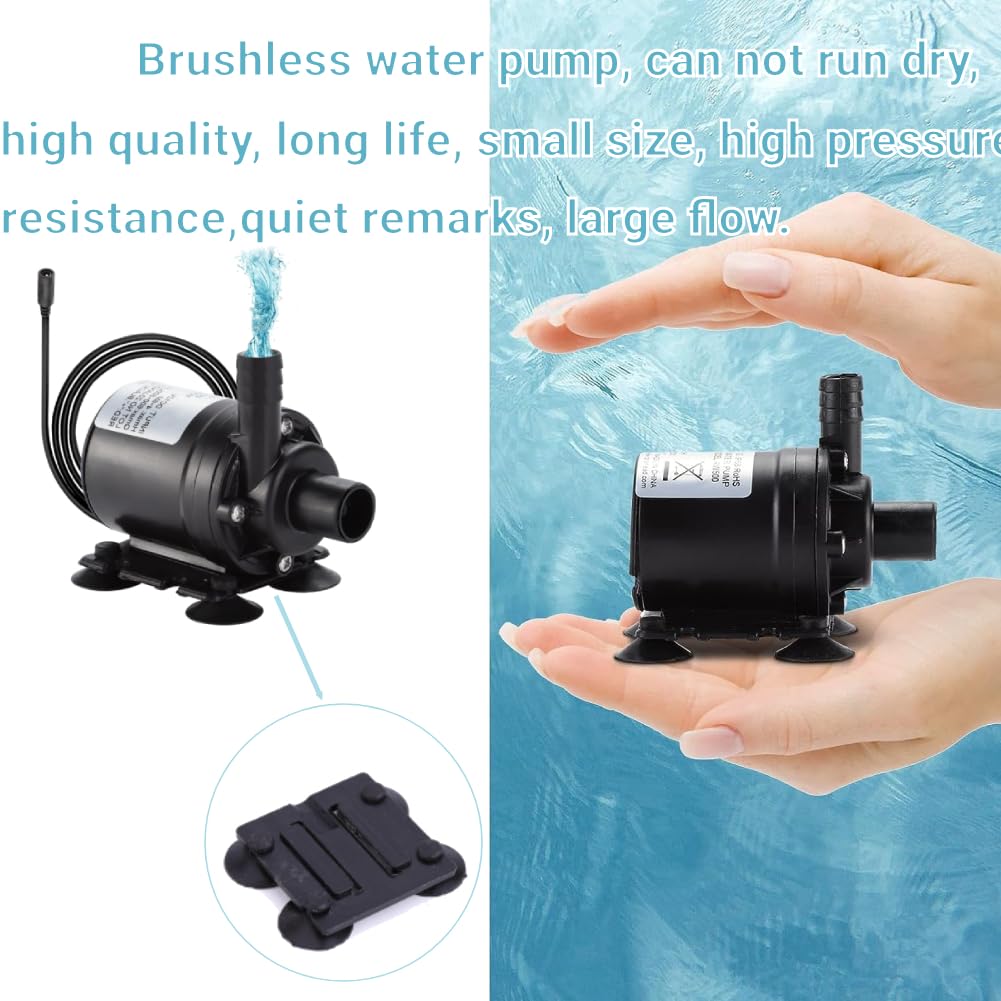 Pompe à Eau Submersible DC12V – 200L/H – Basse Pression – Pour Refroidissement Solaire – Neuve