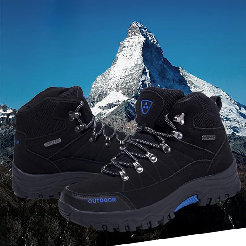 Men's Waterproof Hiking Work Boots, Lightweight Ultility Leather Shoes, Working Shoes, Outdoor Ankle Mens Boot for Construction, Roofing, Hunting3