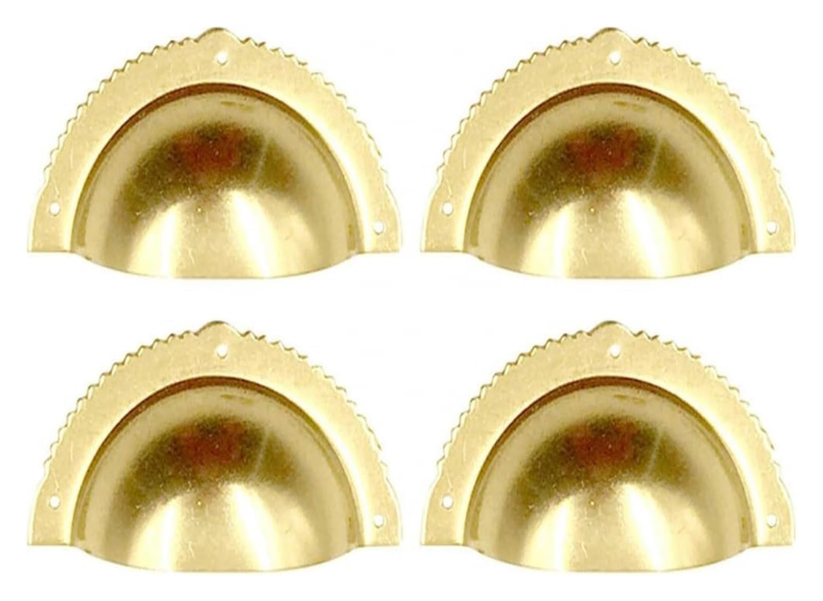 VOPLIVAT Vintage Brass Cabinet Drawer Pulls, Furniture Cabinet Pulls with Screws Multicolor for Kitchen Wardrobe Drawer(Brass Color)