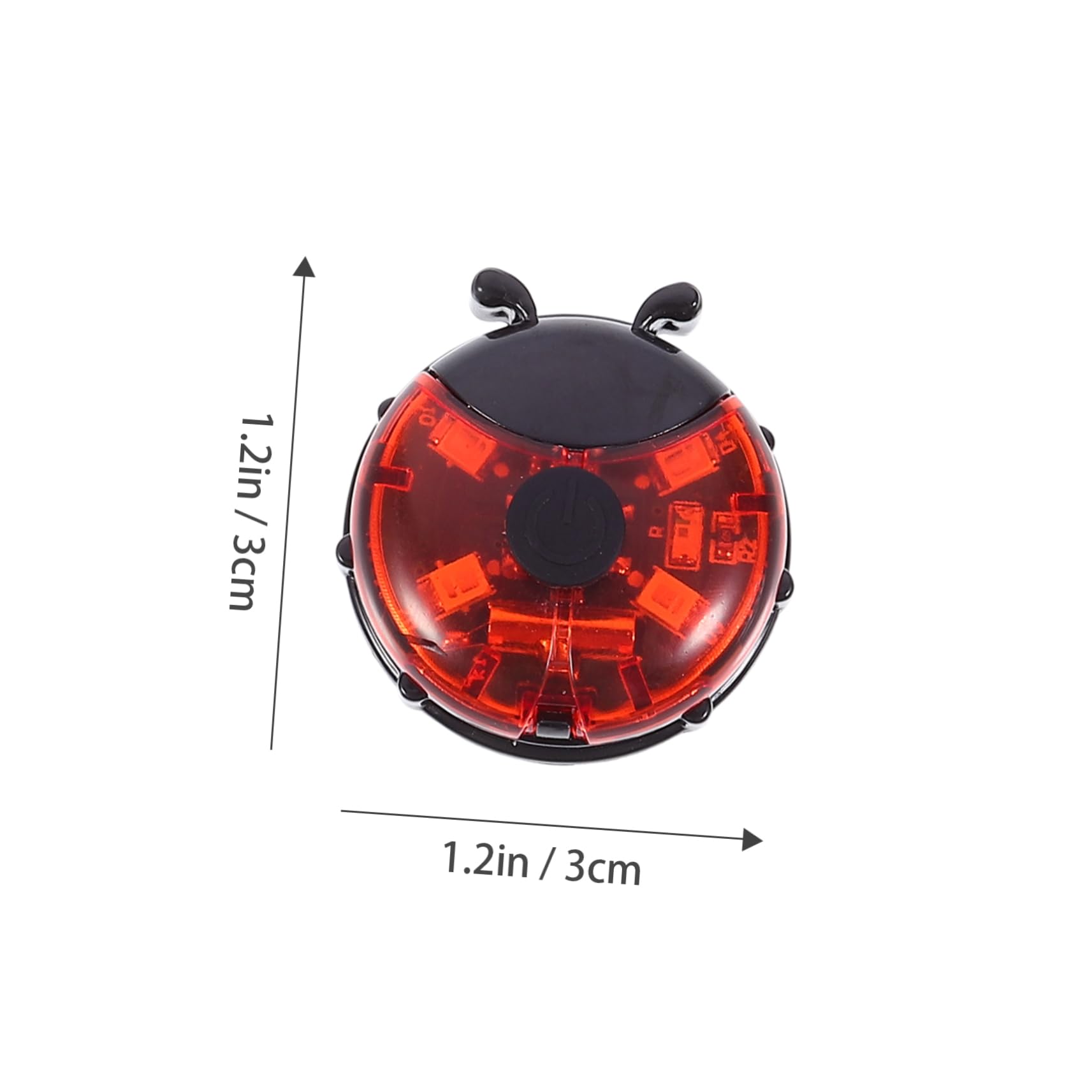 HEMOTON 1pc Practical Bike Wheel Light for Adorable Ladybug Design for Night Safety Easy Installation Spokes Wheels