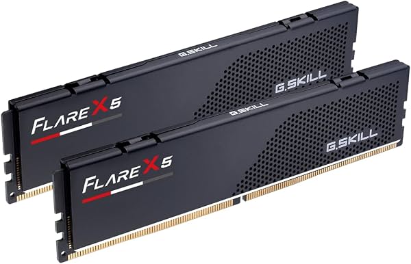 G.SKILL Flare X5 Series DDR5 RAM (AMD Expo) 16GB (2x8GB) hasta 5600MT/s CL36-36-36-89 1.20V Memoria para computadora de escritorio U-DIMM - Negro mate (F5-5600J3636C8GH2-FX5)