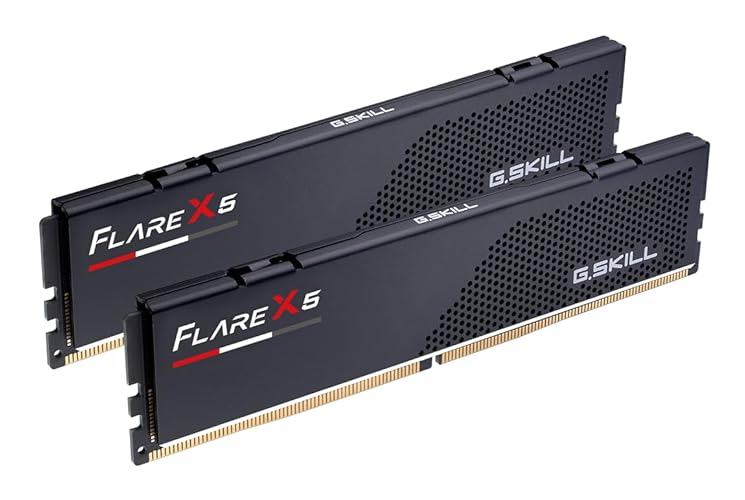 G.SKILL Flare X5 Series DDR5 RAM (AMD Expo) 16GB (2x8GB) 6000MT/s CL30-38-38-96 1.35V Desktop Computer Memory U-DIMM - Matte Black (F5-6000J3038F8GH2-FX5)