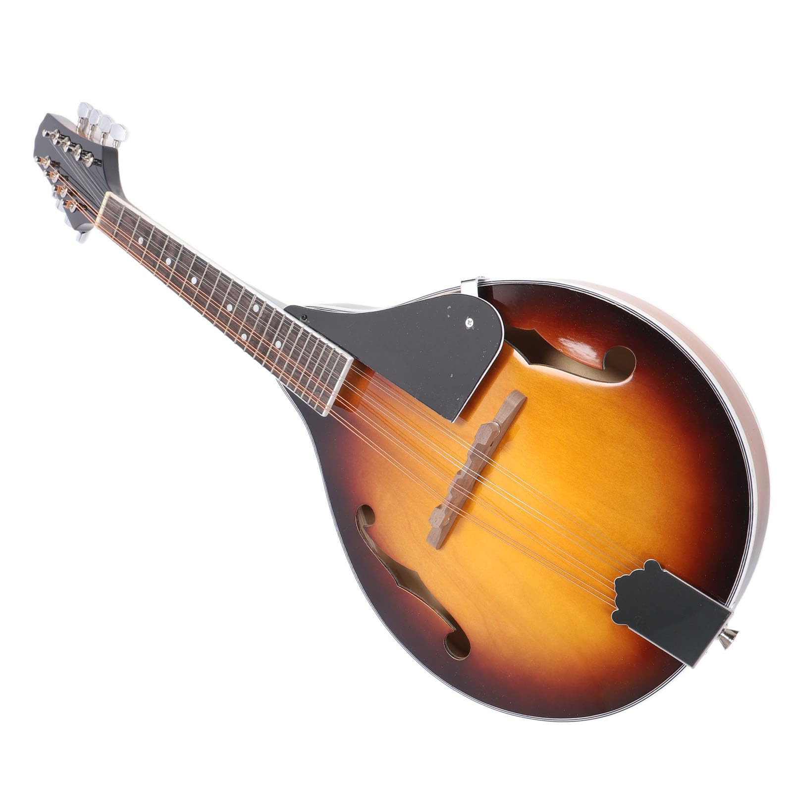 Mandolina en Forma de A, Mandolina Acústica de 8 Cuerdas con Bolsa de Cuerdas, Púas, Paño de Limpieza, para Diestros, Instrumento Musical