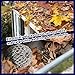 Maogoujian Premium Aluminum Gutter Guard Screens for Downspouts, 6-Pack Leaf Guard & Rodent Protector, Snap-in Installation, Tool-Free, Rust-Resistant Roof Gutter Strainers