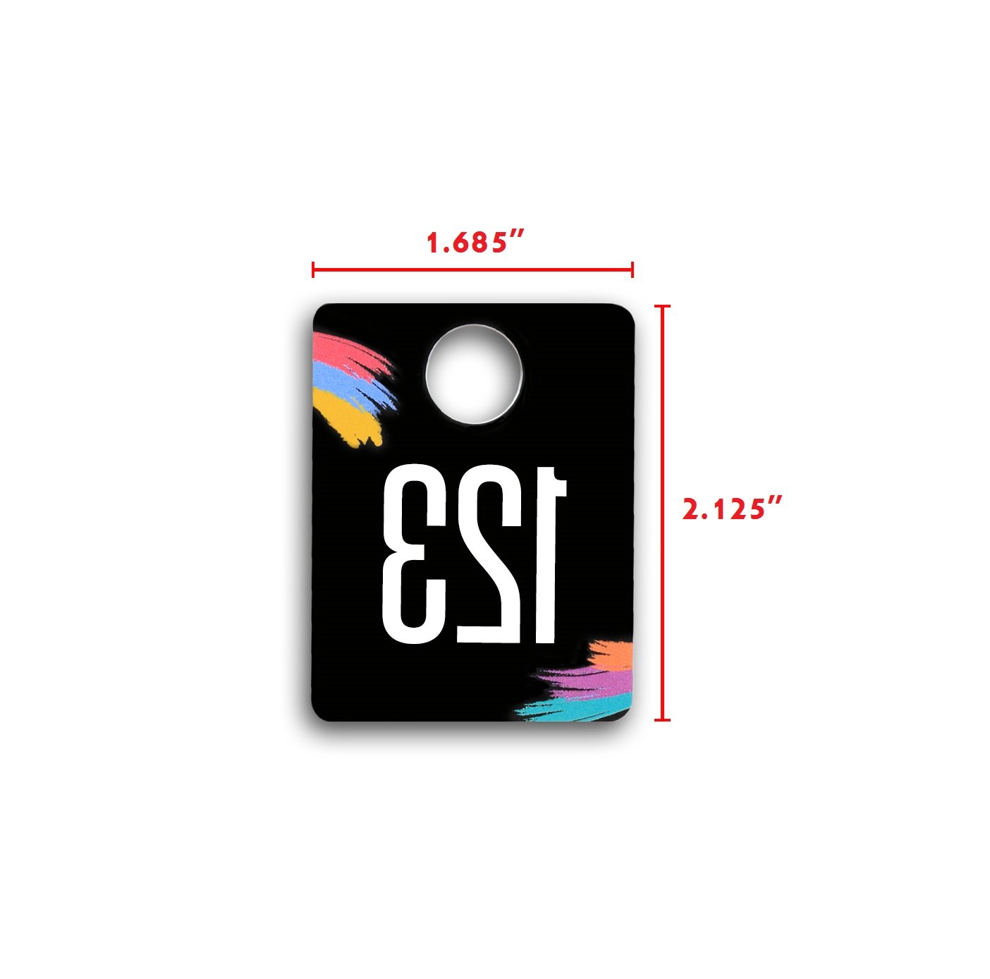Live Plastic Number Tags, 1.97X3.15 Inch (5X8Cm), Normal And Reverse - View #11
