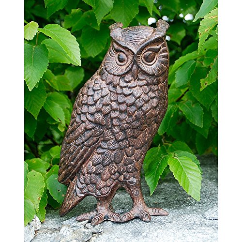 Achla Designs Great Horned Owl Garden Statue, Bronze #TOP1