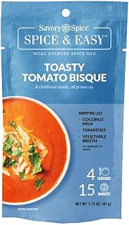 Savory Spice Toasty Tomato Bisque Spice & Easy (2.15 oz) - Easy Dry Tomato Soup Mix - Dairy-Free & Gluten-Free