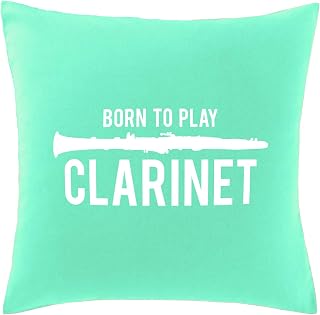 Hippowarehouse Born to Play Clarinet Printed bedroom accessory cushion cover case 41x41cm