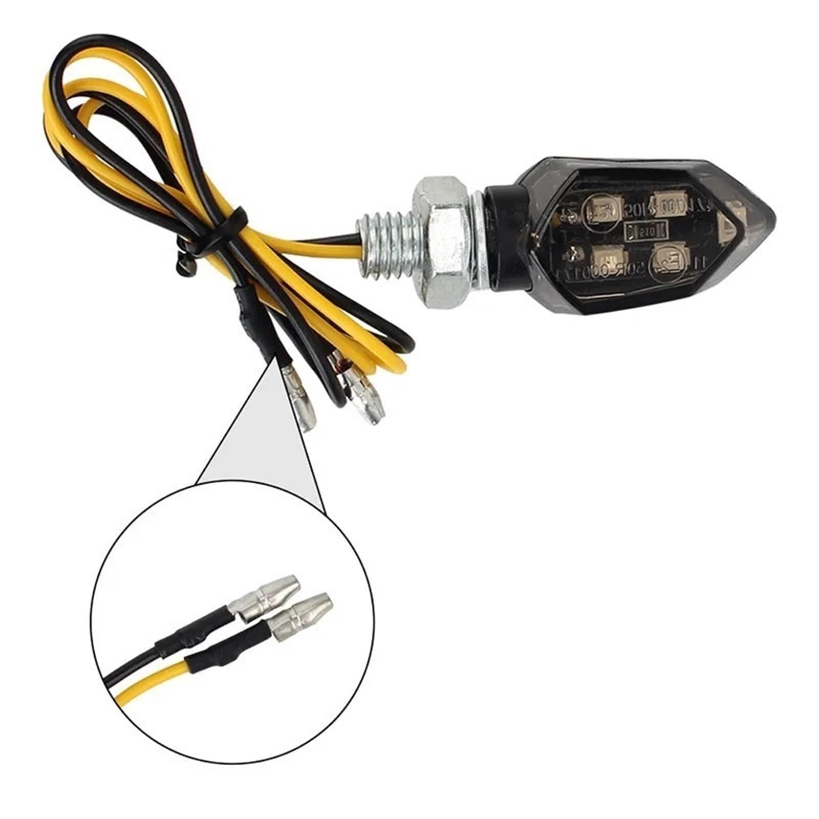 Światła kierunkowskazów Kierunkowskaz Motocykla | Kierunkowskaz motocykla 8mm 12V migacz lampka kontrolna sygnału stopu(2 Pcs)