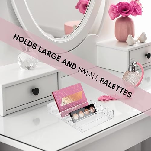 Miniatura 7 de Organizador de maquillaje transparente, organizador de paleta de sombras de ojos, soporte para efectivo y organizador de paleta de maquillaje