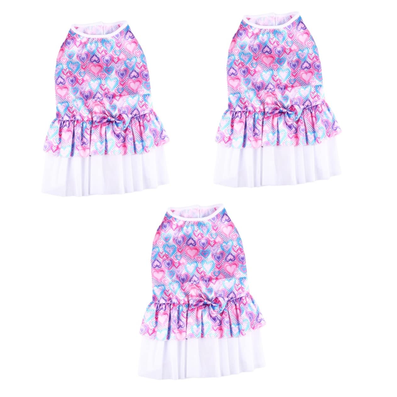 Robe pour animaux de compagnie XXL aux finitions soignées à motif cœur