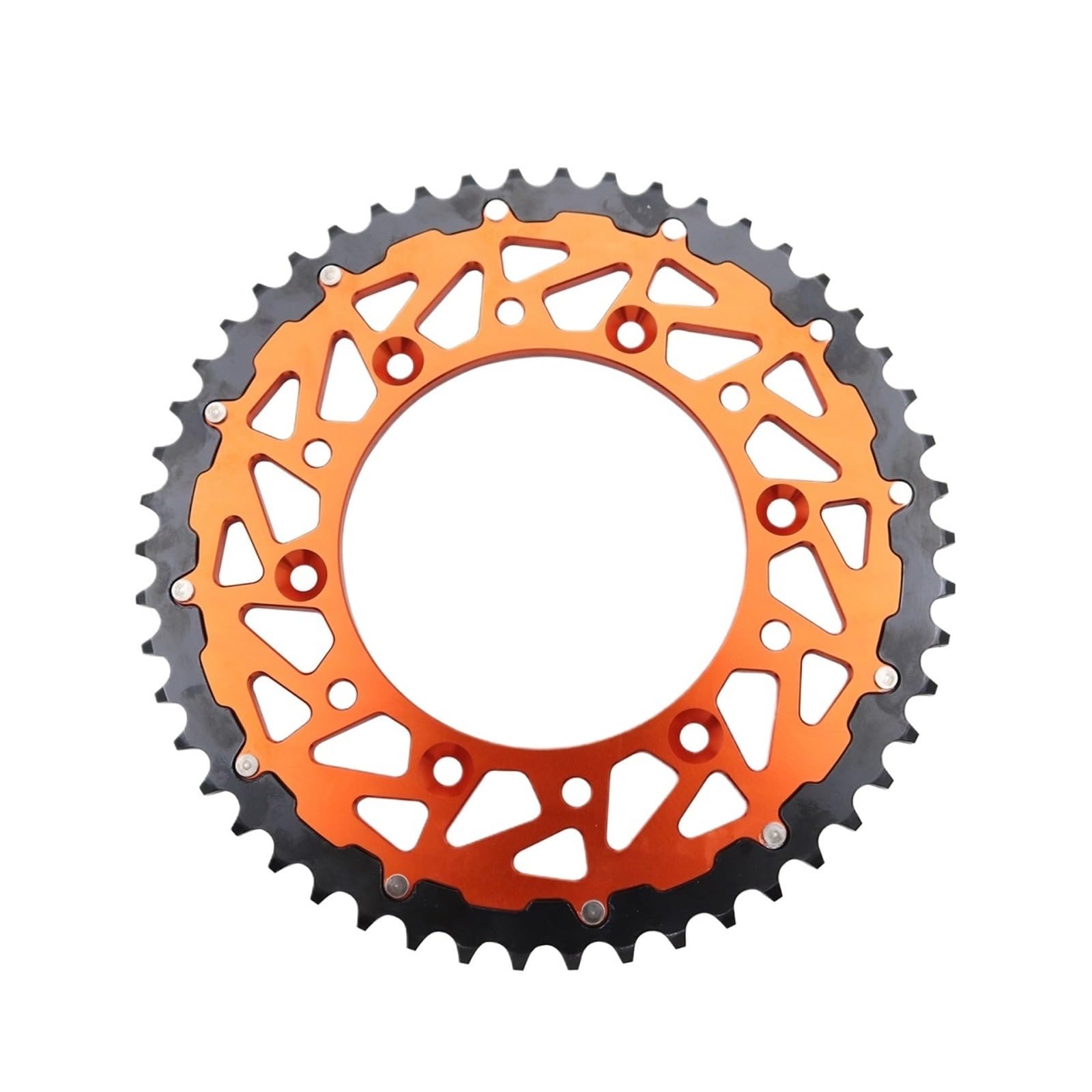 NKURTPC Motorcycle Sprocket Fit For EXC EXCF SX SXF XC XCF XCW XCFW SMR 125-530 50T 52T Motorcycle Rear Chain Sprocket(Orange 52T)