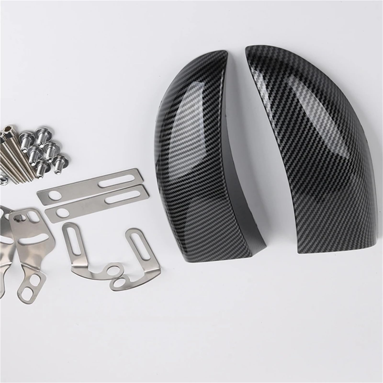 Conductos de refrigeración de aire de pinza Conductos de aire de refrigeración del disco delantero y enfriador de pinza de freno compatibles con Kawasaki ZX10R, ZX6R, ZX-10R, ZX-6R.(Glossy Black)