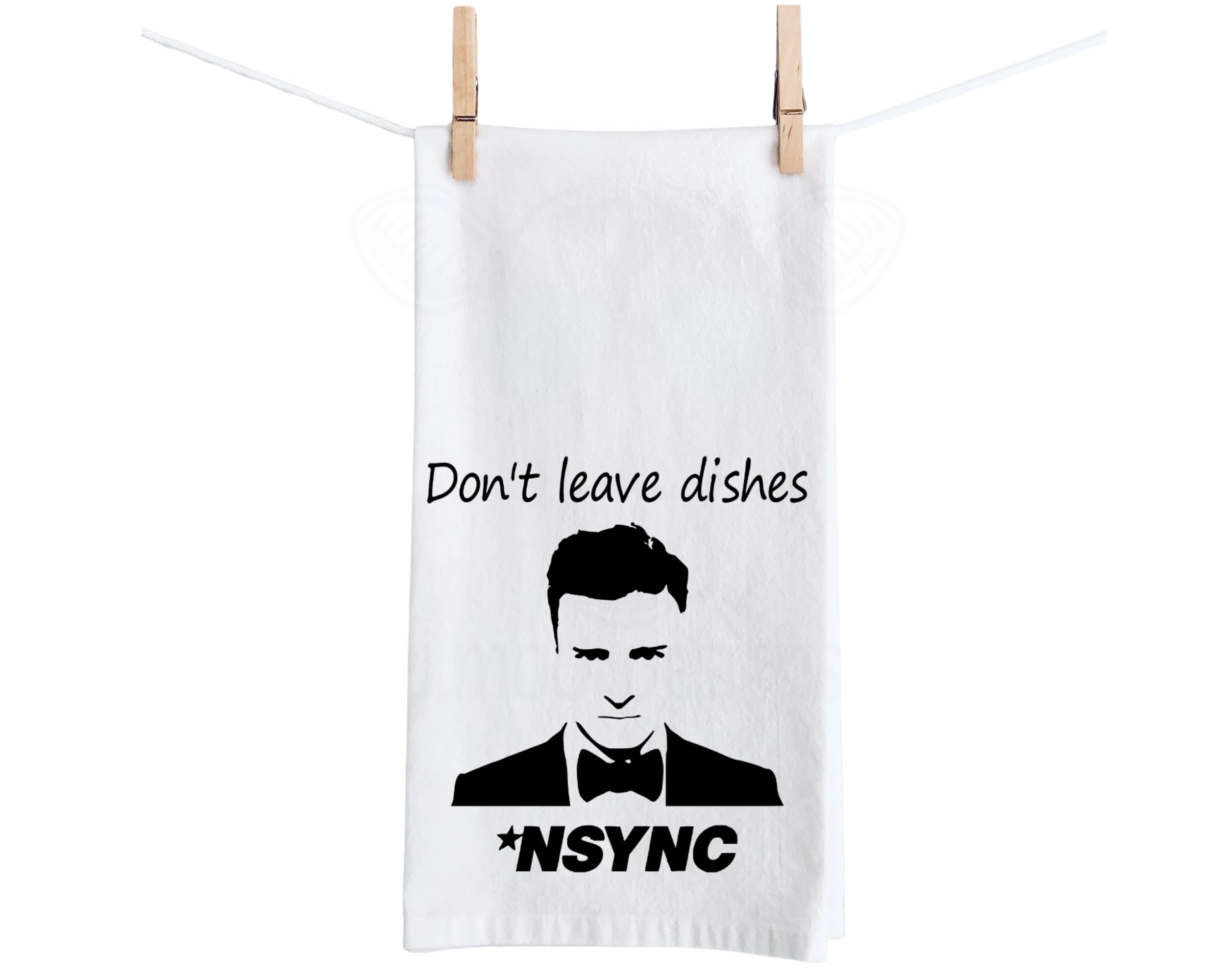 Don't Leave Dishes N Sync, Justin JT, Timberlake, N*SYNC Gifts, In Sink Kitchen Dish Towel, Gift for Best Friend, Boy Band